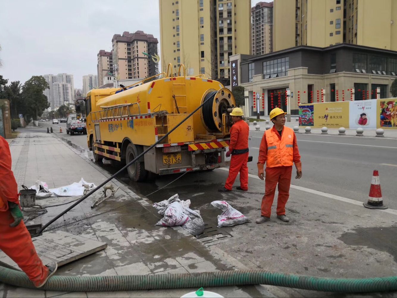 莲池排污管道清淤-管道清洗